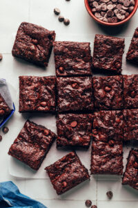 Brownies Fudgy Crackly Top (Vegan + GF)